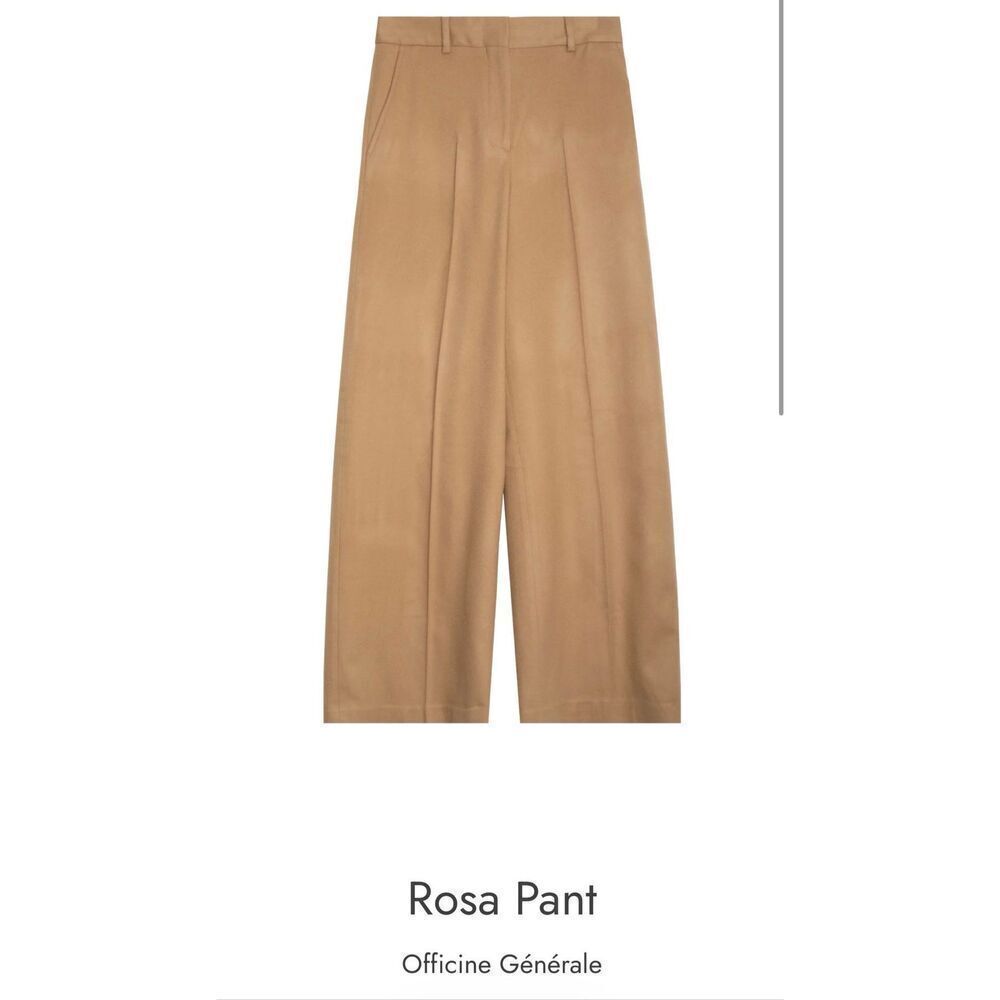 Officine Generale Paris Rosa wide leg wolf high waisted pants size 6